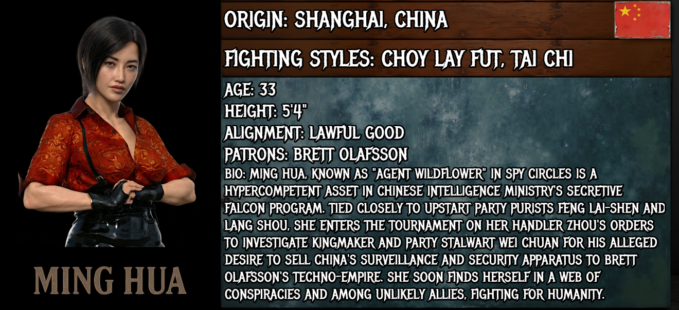 Ming Hua — fighter dossier