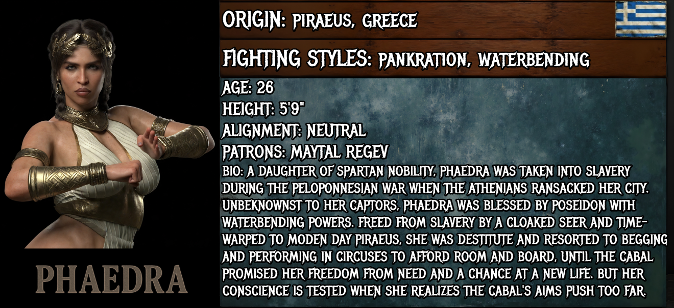 Phaedra — fighter dossier