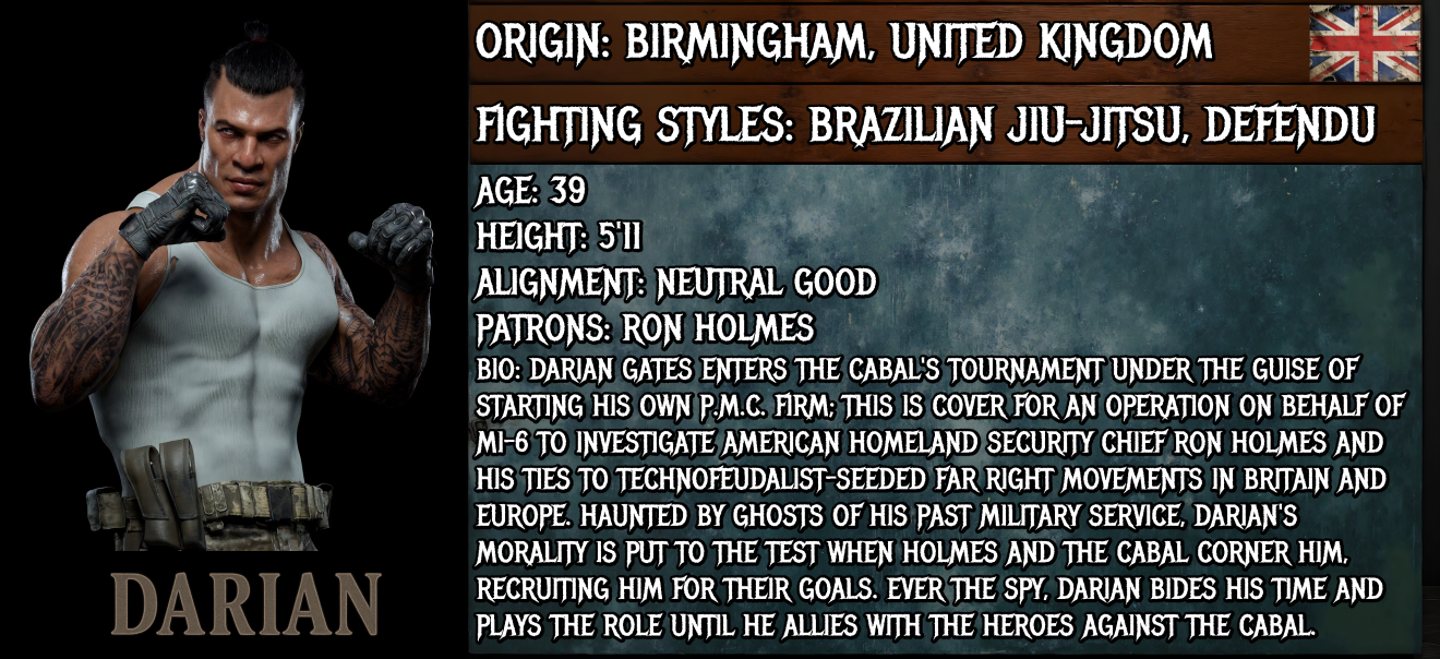 Darian — fighter dossier