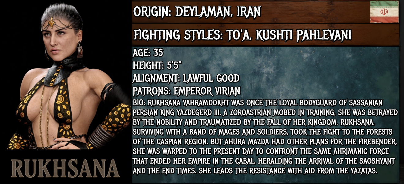 Rukhsana — fighter dossier